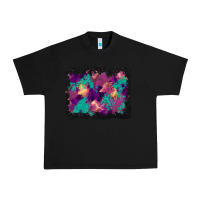 Black halloween trees and turquoise glitter background Urban Heavy Tee - BundleAndBundleShop