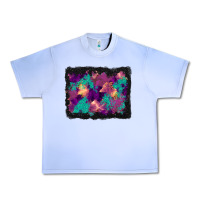 Grape Ice halloween trees and turquoise glitter background Urban Heavy Tee - BundleAndBundleShop