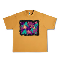 Peanut Butter halloween trees and turquoise glitter background Urban Heavy Tee - BundleAndBundleShop