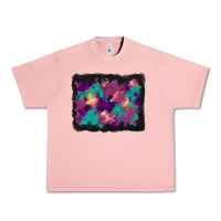 Salmon halloween trees and turquoise glitter background Urban Heavy Tee - BundleAndBundleShop