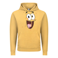 Vintage Mustard sponge.bob squa.re.pants patrick face portrait Vintage Hoodie - linhVisuals