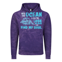 Cloud Purple into the ocean i go to find my soul Vintage Hoodie - linhVisuals