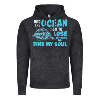 Vintage Black into the ocean i go to find my soul Vintage Hoodie - linhVisuals