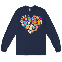 Navy Easter Love Long Sleeve Tee - CowhideDigitalArt