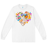 White Easter Love Long Sleeve Tee - CowhideDigitalArt