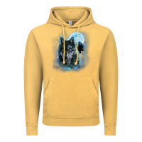 T Shirt, Grey Wolf Hunting Ground, Icy Moon, Forest, Galaxy Vintage Hoodie | Teevron