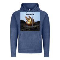 Vintage Denim Clear Design Vintage Hoodie - linhVisuals