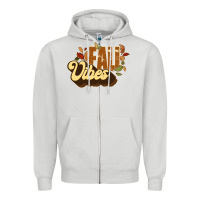 Dove Grey fall vibes Zipper Hoodie - JahusDesignShop