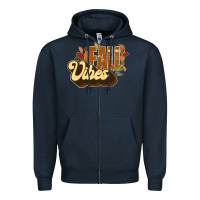Navy fall vibes Zipper Hoodie - JahusDesignShop