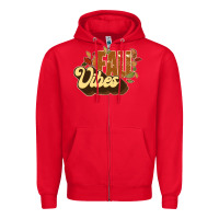 Red fall vibes Zipper Hoodie - JahusDesignShop