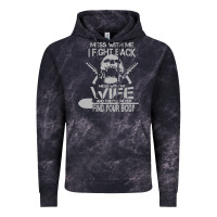 Cloud Black mess with my wife and they Vintage Hoodie - linhVisuals