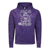 Cloud Purple mess with my wife and they Vintage Hoodie - linhVisuals