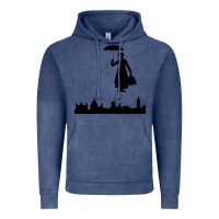 Vintage Denim marry poppins Vintage Hoodie - linhVisuals