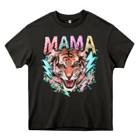 Asphalt Mama tiger lightning bolt Heavy Core Tee - HowdyJamesFarm
