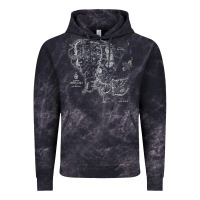 Cloud Black middle earth map [tb] Vintage Hoodie - linhVisuals