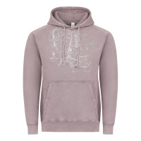Vintage Zinc middle earth map [tb] Vintage Hoodie - linhVisuals