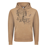 Vintage Coffee middle earth map [tw] Vintage Hoodie - linhVisuals