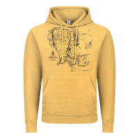 Vintage Mustard middle earth map [tw] Vintage Hoodie - linhVisuals