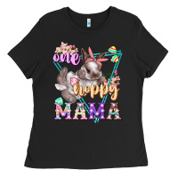 Black one hoppy mama Ladies Tee - FaDigitalArtStudio