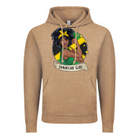 Vintage Coffee jamaican black woman t shirt jamaica afro girl pride Vintage Hoodie - linhVisuals
