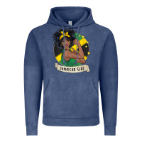 Vintage Denim jamaican black woman t shirt jamaica afro girl pride Vintage Hoodie - linhVisuals