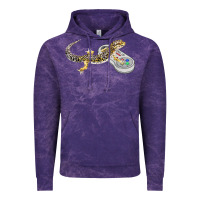 Cloud Purple leopard gecko playing video game lizard & reptiles gamers t shirt Vintage Hoodie - linhVisuals