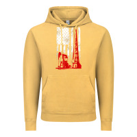 Vintage Mustard oilfield shirt   us flag oil rig shirt Vintage Hoodie - linhVisuals