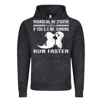 Vintage Black paranormal investigator ghost hunting t shirt Vintage Hoodie - linhVisuals