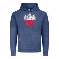 Vintage Denim polish eagle  polish pride  polish flag  polish t shirt Vintage Hoodie - linhVisuals