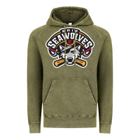 Vintage Olive sport american Vintage Hoodie - linhVisuals