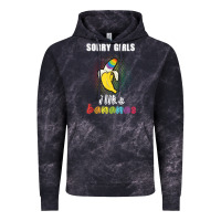 Cloud Black mens sorry girl i like bananas funny lgbt gay pride tshirt gifts Vintage Hoodie - linhVisuals
