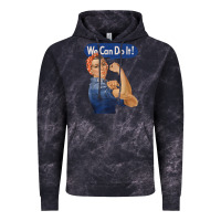 Cloud Black rosie the riveter shirt we can do it feminist retro t shirt Vintage Hoodie - linhVisuals