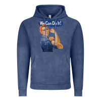 Vintage Denim rosie the riveter shirt we can do it feminist retro t shirt Vintage Hoodie - linhVisuals
