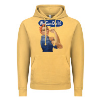 Vintage Mustard rosie the riveter shirt we can do it feminist retro t shirt Vintage Hoodie - linhVisuals