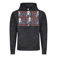 Vintage Black Bull Skull Pattern Vintage Hoodie - CowhideDigitalArt
