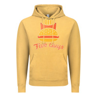 Vintage Mustard five guys Vintage Hoodie - linhVisuals