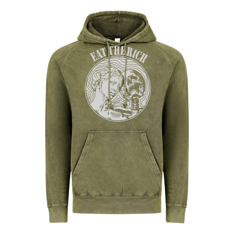 Eat The Rich Vintage Hoodie by linhVisuals | Teevron