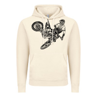 Vintage Artic Eli Tomac Jump Illustration Vintage Hoodie - linhVisuals