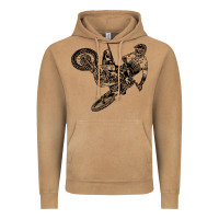 Vintage Camel Eli Tomac Jump Illustration Vintage Hoodie - linhVisuals