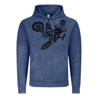 Vintage Denim Eli Tomac Jump Illustration Vintage Hoodie - linhVisuals