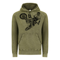 Vintage Olive Eli Tomac Jump Illustration Vintage Hoodie - linhVisuals