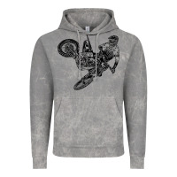 Cloud Rock Eli Tomac Jump Illustration Vintage Hoodie - linhVisuals