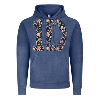 Vintage Denim one direction flower [tw] Vintage Hoodie - linhVisuals