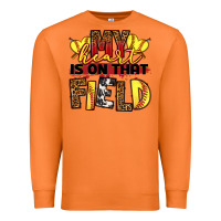 Carrot softball my heart is on that field Premium Sweatshirt - RanaPortraitStore