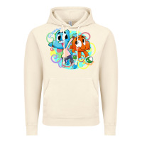 Vintage Artic gumball and darwin Vintage Hoodie - linhVisuals