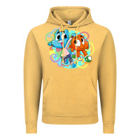 Vintage Mustard gumball and darwin Vintage Hoodie - linhVisuals