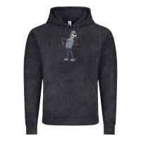 Vintage Black futurama bender Vintage Hoodie - linhVisuals