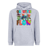 Heather Grey go with the flow Heavyweight Hoodie - RanaPortraitStore