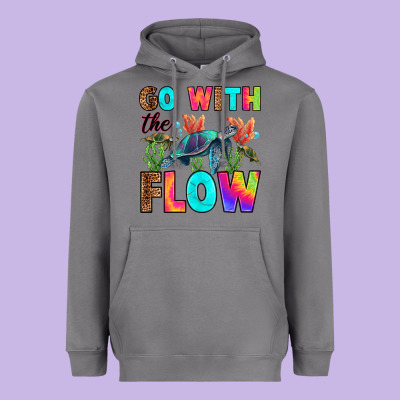 Go With The Flow Heavyweight Hoodie Designed By Ranaportraitstore