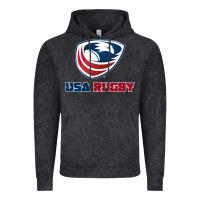 Vintage Black usa rugby Vintage Hoodie - linhVisuals